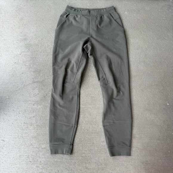 Lululemon Men's At Ease Jogger Pants Size M Dark Olive Green Tapered Sweatpants